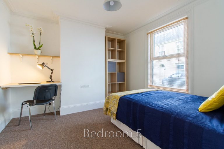 Ground-floor front room (Bedroom 5) at 24 Granville Street with ample natural light.